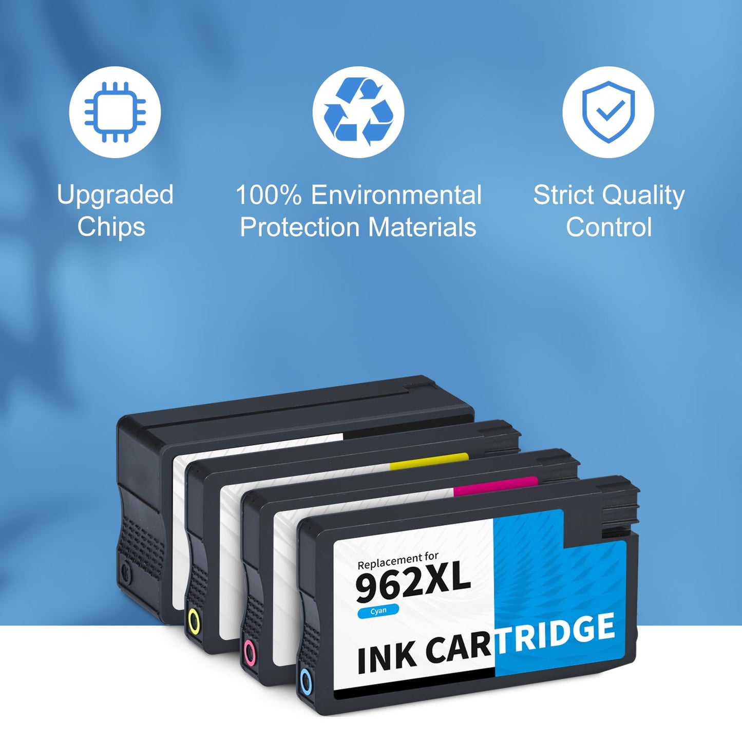 962XL Ink Cartridges for HP 962 962 XL Ink Cartridges for HP 9018e 9015e 9010 Series Printer (4 Pack)