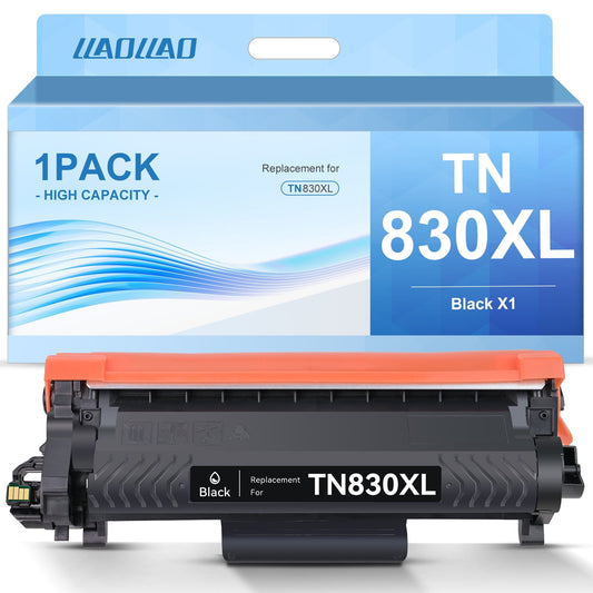 TN830XL Toner Cartridge for Brother Printer for Brother TN830 TN-830 TN830XL for HL-L2460DW DCP-L2640DW HL-L2405W HL-L2400D HL-L2480DW MFC-L2820DW MFC-L2820DWXL (Black, 1-Pack)